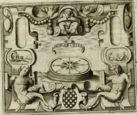 An illustration from Le imprese illvstri del s.or Ieronimo Rvscelli. Aggivntovi nvovam.te il qvarto libro da Vincenzo Rvscelli da Viterbo.. (1584)