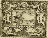 An illustration from Le imprese illvstri del s.or Ieronimo Rvscelli. Aggivntovi nvovam.te il qvarto libro da Vincenzo Rvscelli da Viterbo.. (1584)