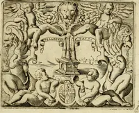 An illustration from Le imprese illvstri del s.or Ieronimo Rvscelli. Aggivntovi nvovam.te il qvarto libro da Vincenzo Rvscelli da Viterbo.. (1584)
