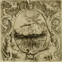 An illustration from Le imprese illvstri del s.or Ieronimo Rvscelli. Aggivntovi nvovam.te il qvarto libro da Vincenzo Rvscelli da Viterbo.. (1584)
