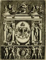 An illustration from Le imprese illvstri del s.or Ieronimo Rvscelli. Aggivntovi nvovam.te il qvarto libro da Vincenzo Rvscelli da Viterbo.. (1584)