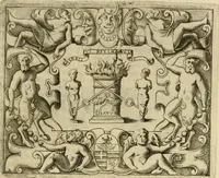 An illustration from Le imprese illvstri del s.or Ieronimo Rvscelli. Aggivntovi nvovam.te il qvarto libro da Vincenzo Rvscelli da Viterbo.. (1584)