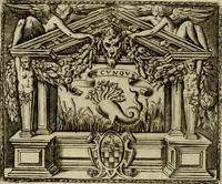 An illustration from Le imprese illvstri del s.or Ieronimo Rvscelli. Aggivntovi nvovam.te il qvarto libro da Vincenzo Rvscelli da Viterbo.. (1584)