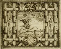 An illustration from Le imprese illvstri del s.or Ieronimo Rvscelli. Aggivntovi nvovam.te il qvarto libro da Vincenzo Rvscelli da Viterbo.. (1584)