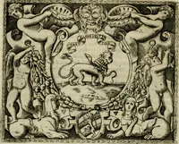 An illustration from Le imprese illvstri del s.or Ieronimo Rvscelli. Aggivntovi nvovam.te il qvarto libro da Vincenzo Rvscelli da Viterbo.. (1584)