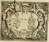 An illustration from Le imprese illvstri del s.or Ieronimo Rvscelli. Aggivntovi nvovam.te il qvarto libro da Vincenzo Rvscelli da Viterbo.. (1584)