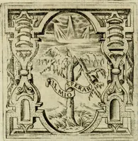 An illustration from Le imprese illvstri del s.or Ieronimo Rvscelli. Aggivntovi nvovam.te il qvarto libro da Vincenzo Rvscelli da Viterbo.. (1584)