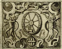 An illustration from Le imprese illvstri del s.or Ieronimo Rvscelli. Aggivntovi nvovam.te il qvarto libro da Vincenzo Rvscelli da Viterbo.. (1584)