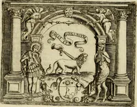 An illustration from Le imprese illvstri del s.or Ieronimo Rvscelli. Aggivntovi nvovam.te il qvarto libro da Vincenzo Rvscelli da Viterbo.. (1584)