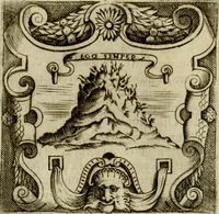 An illustration from Le imprese illvstri del s.or Ieronimo Rvscelli. Aggivntovi nvovam.te il qvarto libro da Vincenzo Rvscelli da Viterbo.. (1584)