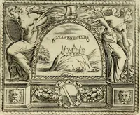 An illustration from Le imprese illvstri del s.or Ieronimo Rvscelli. Aggivntovi nvovam.te il qvarto libro da Vincenzo Rvscelli da Viterbo.. (1584)