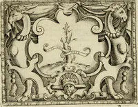 An illustration from Le imprese illvstri del s.or Ieronimo Rvscelli. Aggivntovi nvovam.te il qvarto libro da Vincenzo Rvscelli da Viterbo.. (1584)