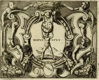 An illustration from Le imprese illvstri del s.or Ieronimo Rvscelli. Aggivntovi nvovam.te il qvarto libro da Vincenzo Rvscelli da Viterbo.. (1584)