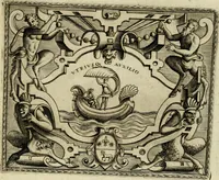 An illustration from Le imprese illvstri del s.or Ieronimo Rvscelli. Aggivntovi nvovam.te il qvarto libro da Vincenzo Rvscelli da Viterbo.. (1584)