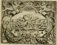 An illustration from Le imprese illvstri del s.or Ieronimo Rvscelli. Aggivntovi nvovam.te il qvarto libro da Vincenzo Rvscelli da Viterbo.. (1584)