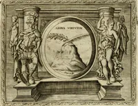 An illustration from Le imprese illvstri del s.or Ieronimo Rvscelli. Aggivntovi nvovam.te il qvarto libro da Vincenzo Rvscelli da Viterbo.. (1584)