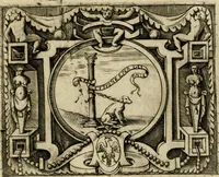 An illustration from Le imprese illvstri del s.or Ieronimo Rvscelli. Aggivntovi nvovam.te il qvarto libro da Vincenzo Rvscelli da Viterbo.. (1584)