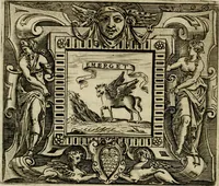 An illustration from Le imprese illvstri del s.or Ieronimo Rvscelli. Aggivntovi nvovam.te il qvarto libro da Vincenzo Rvscelli da Viterbo.. (1584)