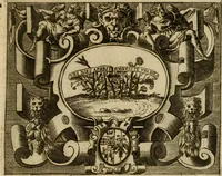 An illustration from Le imprese illvstri del s.or Ieronimo Rvscelli. Aggivntovi nvovam.te il qvarto libro da Vincenzo Rvscelli da Viterbo.. (1584)