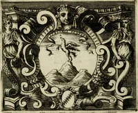 An illustration from Le imprese illvstri del s.or Ieronimo Rvscelli. Aggivntovi nvovam.te il qvarto libro da Vincenzo Rvscelli da Viterbo.. (1584)