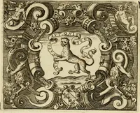 An illustration from Le imprese illvstri del s.or Ieronimo Rvscelli. Aggivntovi nvovam.te il qvarto libro da Vincenzo Rvscelli da Viterbo.. (1584)