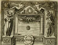 An illustration from Le imprese illvstri del s.or Ieronimo Rvscelli. Aggivntovi nvovam.te il qvarto libro da Vincenzo Rvscelli da Viterbo.. (1584)