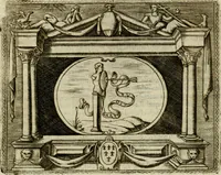An illustration from Le imprese illvstri del s.or Ieronimo Rvscelli. Aggivntovi nvovam.te il qvarto libro da Vincenzo Rvscelli da Viterbo.. (1584)