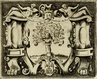 An illustration from Le imprese illvstri del s.or Ieronimo Rvscelli. Aggivntovi nvovam.te il qvarto libro da Vincenzo Rvscelli da Viterbo.. (1584)