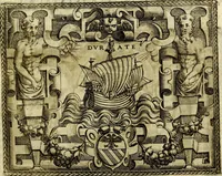 An illustration from Le imprese illvstri, con espositioni, et discorsi del S.or Ieronimo Rvscelli. Con la givnta di altre imprese tvtto riordinato et corretto da Fran.co Patritio (1572)