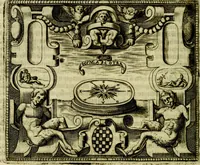 An illustration from Le imprese illvstri, con espositioni, et discorsi del S.or Ieronimo Rvscelli. Con la givnta di altre imprese tvtto riordinato et corretto da Fran.co Patritio (1572)