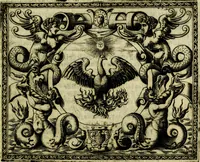 An illustration from Le imprese illvstri, con espositioni, et discorsi del S.or Ieronimo Rvscelli. Con la givnta di altre imprese tvtto riordinato et corretto da Fran.co Patritio (1572)