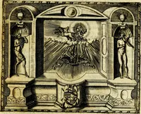 An illustration from Le imprese illvstri, con espositioni, et discorsi del S.or Ieronimo Rvscelli. Con la givnta di altre imprese tvtto riordinato et corretto da Fran.co Patritio (1572)