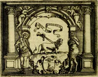 Picture 184 of 238 from Le imprese illvstri, con espositioni, et discorsi del S.or Ieronimo Rvscelli. Con la givnta di altre imprese tvtto riordinato et corretto da Fran.co Patritio (1572), leaf 501