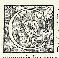 An illustration from Le iscrittioni poste sotto le vere imagini de gli huomini famosi : le quali à Como nel museo del Giouio si veggiono (1552)