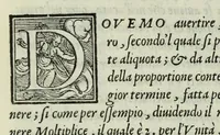 An illustration from Le istitutioni harmoniche : nelle quali oltra le materie appartenenti alla musica : si trouano dichiarati molti luoghi di poeti, d'historici, & di filosofi : si come leggerle si potrà chiaramente vedere (1558)