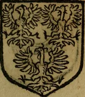 Picture 231 of 709 from Le jardin d'armoiries : contenant les armes de plusieurs nobles royaumes & maisons de Germanie Inferieure: oeuvre autant nouveau, que proufitable à tous amateurs du noble exercice d'armes. Den boomagert der wapenen, inhoudende wapenen van vele edele huysen van dese Nederlanden, en andere onliggende .. (1567), leaf 142