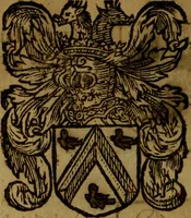 An illustration from Le jardin d'armoiries : contenant les armes de plusieurs nobles royaumes & maisons de Germanie Inferieure: oeuvre autant nouveau, que proufitable à tous amateurs du noble exercice d'armes. Den boomagert der wapenen, inhoudende wapenen van vele edele huysen van dese Nederlanden, en andere onliggende .. (1567)