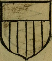 An illustration from Le jardin d'armoiries : contenant les armes de plusieurs nobles royaumes & maisons de Germanie Inferieure: oeuvre autant nouveau, que proufitable à tous amateurs du noble exercice d'armes. Den boomagert der wapenen, inhoudende wapenen van vele edele huysen van dese Nederlanden, en andere onliggende .. (1567)