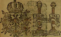 An illustration from Le jardin d'armoiries : contenant les armes de plusieurs nobles royaumes & maisons de Germanie Inferieure: oeuvre autant nouveau, que proufitable à tous amateurs du noble exercice d'armes. Den boomagert der wapenen, inhoudende wapenen van vele edele huysen van dese Nederlanden, en andere onliggende .. (1567)