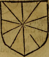 An illustration from Le jardin d'armoiries : contenant les armes de plusieurs nobles royaumes & maisons de Germanie Inferieure: oeuvre autant nouveau, que proufitable à tous amateurs du noble exercice d'armes. Den boomagert der wapenen, inhoudende wapenen van vele edele huysen van dese Nederlanden, en andere onliggende .. (1567)