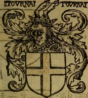 Picture 414 of 709 from Le jardin d'armoiries : contenant les armes de plusieurs nobles royaumes & maisons de Germanie Inferieure: oeuvre autant nouveau, que proufitable à tous amateurs du noble exercice d'armes. Den boomagert der wapenen, inhoudende wapenen van vele edele huysen van dese Nederlanden, en andere onliggende .. (1567), leaf 228