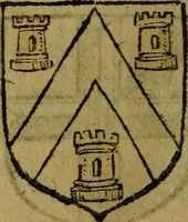 An illustration from Le jardin d'armoiries : contenant les armes de plusieurs nobles royaumes & maisons de Germanie Inferieure: oeuvre autant nouveau, que proufitable à tous amateurs du noble exercice d'armes. Den boomagert der wapenen, inhoudende wapenen van vele edele huysen van dese Nederlanden, en andere onliggende .. (1567)