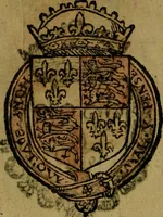 An illustration from Le jardin d'armoiries : contenant les armes de plusieurs nobles royaumes & maisons de Germanie Inferieure: oeuvre autant nouveau, que proufitable à tous amateurs du noble exercice d'armes. Den boomagert der wapenen, inhoudende wapenen van vele edele huysen van dese Nederlanden, en andere onliggende .. (1567)