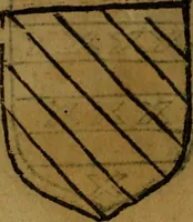 An illustration from Le jardin d'armoiries : contenant les armes de plusieurs nobles royaumes & maisons de Germanie Inferieure: oeuvre autant nouveau, que proufitable à tous amateurs du noble exercice d'armes. Den boomagert der wapenen, inhoudende wapenen van vele edele huysen van dese Nederlanden, en andere onliggende .. (1567)