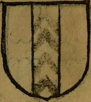 An illustration from Le jardin d'armoiries : contenant les armes de plusieurs nobles royaumes & maisons de Germanie Inferieure: oeuvre autant nouveau, que proufitable à tous amateurs du noble exercice d'armes. Den boomagert der wapenen, inhoudende wapenen van vele edele huysen van dese Nederlanden, en andere onliggende .. (1567)
