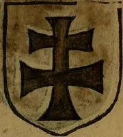 An illustration from Le jardin d'armoiries : contenant les armes de plusieurs nobles royaumes & maisons de Germanie Inferieure: oeuvre autant nouveau, que proufitable à tous amateurs du noble exercice d'armes. Den boomagert der wapenen, inhoudende wapenen van vele edele huysen van dese Nederlanden, en andere onliggende .. (1567)