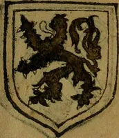 An illustration from Le jardin d'armoiries : contenant les armes de plusieurs nobles royaumes & maisons de Germanie Inferieure: oeuvre autant nouveau, que proufitable à tous amateurs du noble exercice d'armes. Den boomagert der wapenen, inhoudende wapenen van vele edele huysen van dese Nederlanden, en andere onliggende .. (1567)