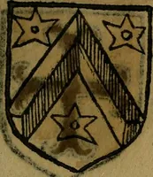 An illustration from Le jardin d'armoiries : contenant les armes de plusieurs nobles royaumes & maisons de Germanie Inferieure: oeuvre autant nouveau, que proufitable à tous amateurs du noble exercice d'armes. Den boomagert der wapenen, inhoudende wapenen van vele edele huysen van dese Nederlanden, en andere onliggende .. (1567)