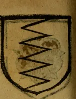 An illustration from Le jardin d'armoiries : contenant les armes de plusieurs nobles royaumes & maisons de Germanie Inferieure: oeuvre autant nouveau, que proufitable à tous amateurs du noble exercice d'armes. Den boomagert der wapenen, inhoudende wapenen van vele edele huysen van dese Nederlanden, en andere onliggende .. (1567)