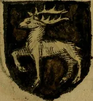An illustration from Le jardin d'armoiries : contenant les armes de plusieurs nobles royaumes & maisons de Germanie Inferieure: oeuvre autant nouveau, que proufitable à tous amateurs du noble exercice d'armes. Den boomagert der wapenen, inhoudende wapenen van vele edele huysen van dese Nederlanden, en andere onliggende .. (1567)
